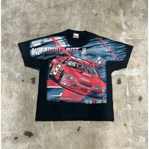 Vintage Dale Earnhardt Jr. Nascar AOP Racing T-Shirt Chase Authentics Size XL